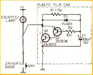 extender circuit for courtesy lights